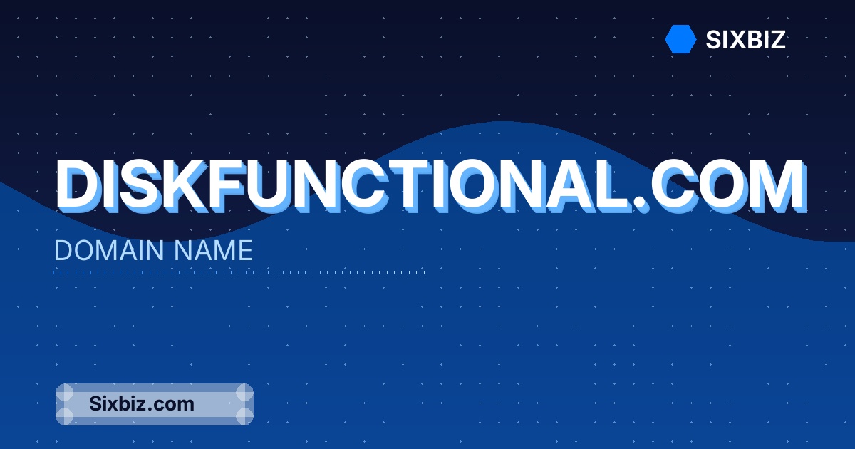 diskfunctional.com - Premium Domain Name For Sale