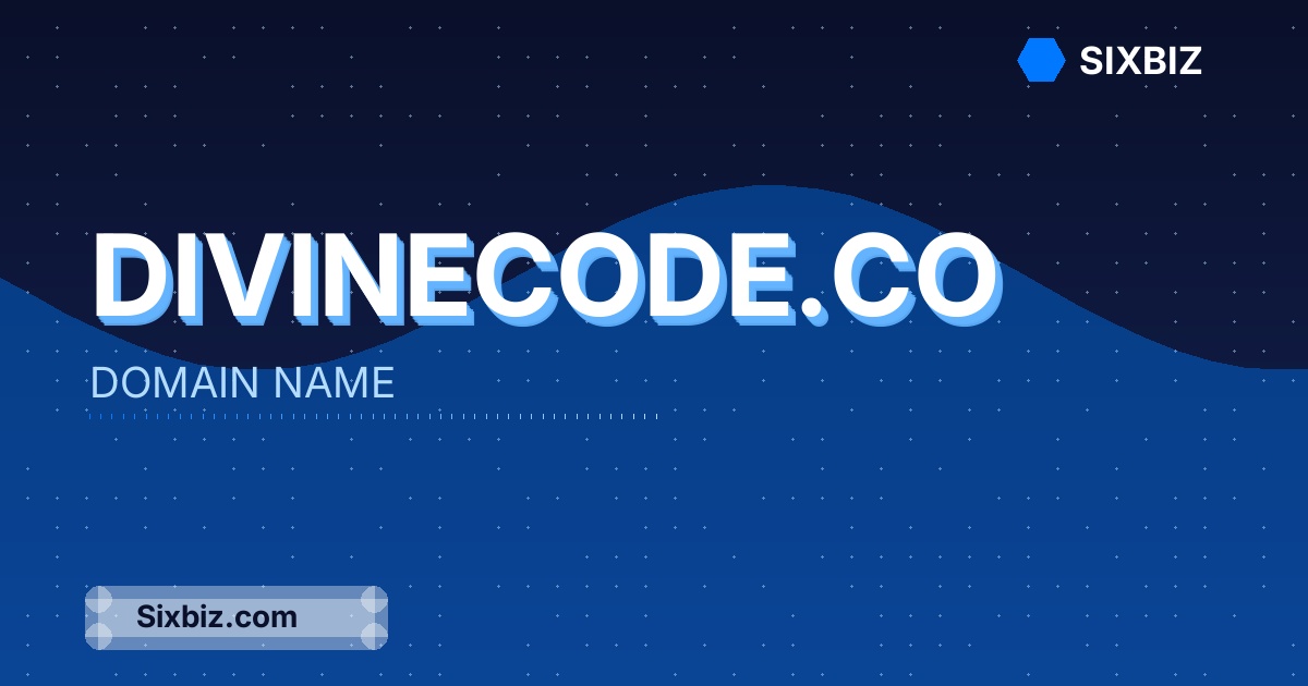 divinecode.co - Premium Domain Name For Sale