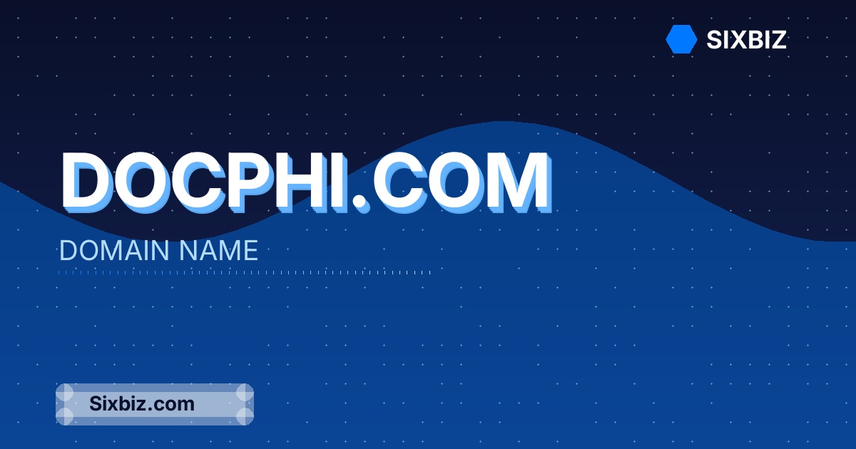 docphi.com - Premium Domain Name For Sale