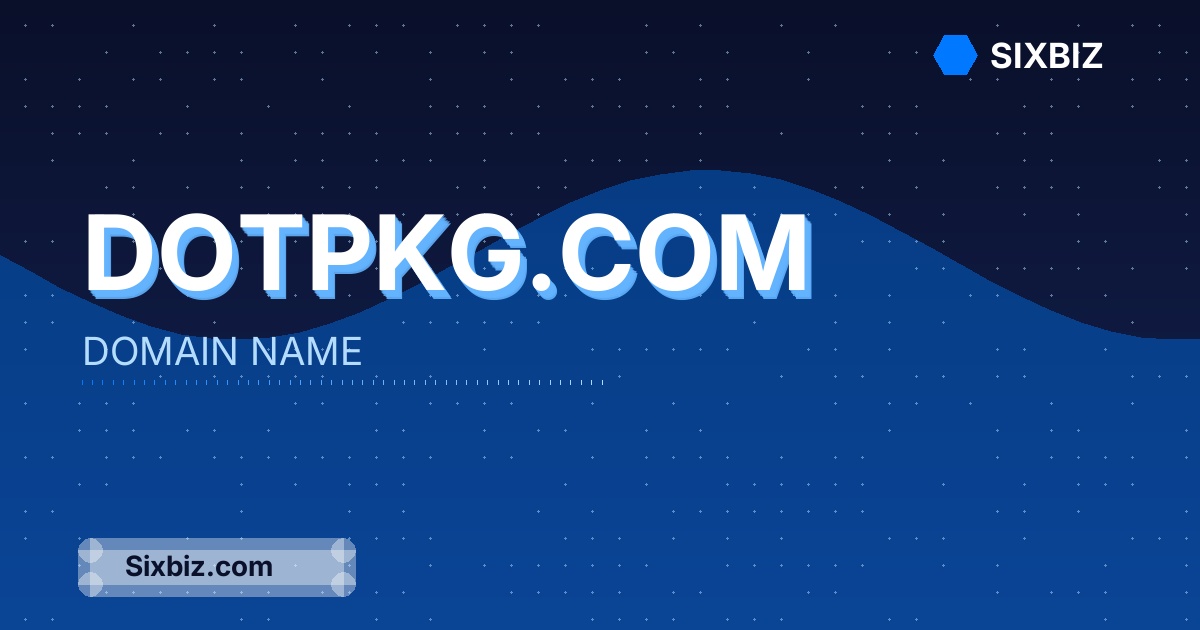 dotpkg.com - Premium Domain Name For Sale