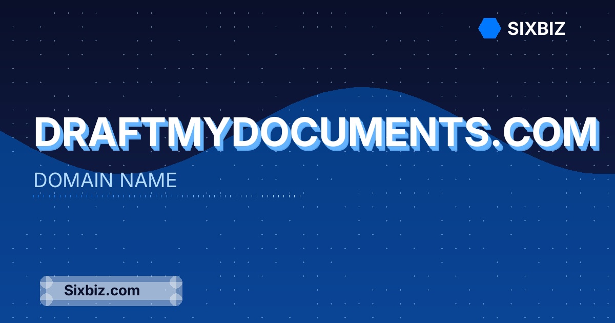 draftmydocuments.com - Premium Domain Name For Sale
