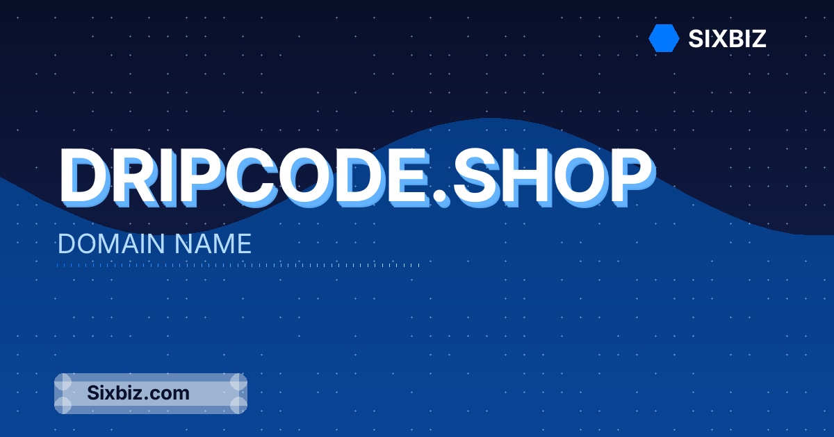dripcode.shop - Premium Domain Name For Sale