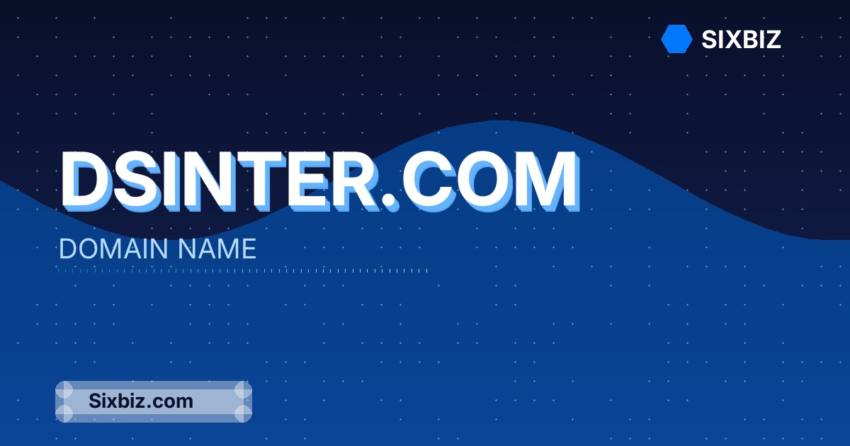 dsinter.com - Premium Domain Name For Sale