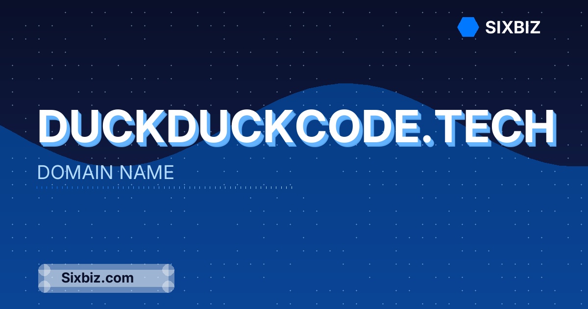 duckduckcode.tech - Premium Domain Name For Sale