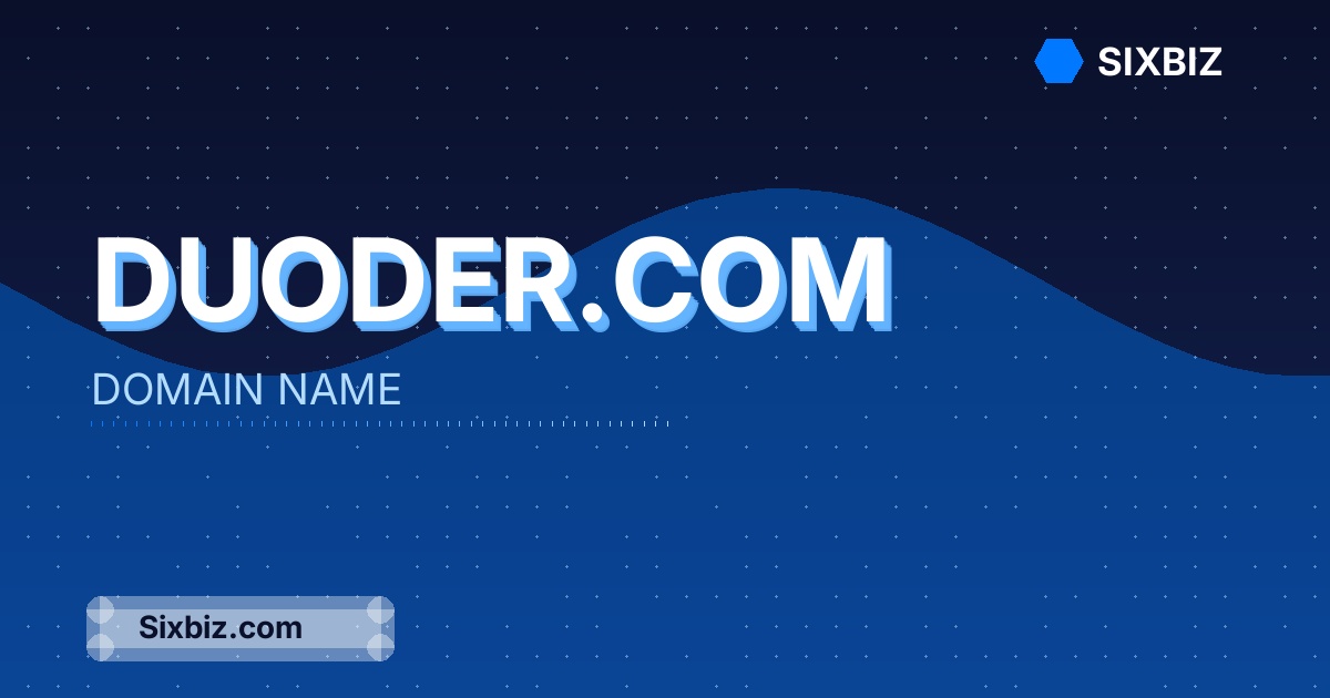 duoder.com - Premium Domain Name For Sale