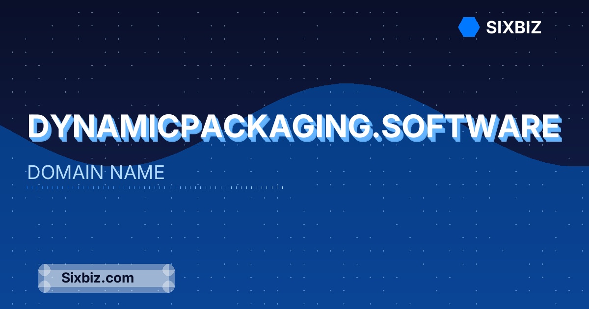 dynamicpackaging.software - Premium Domain Name For Sale