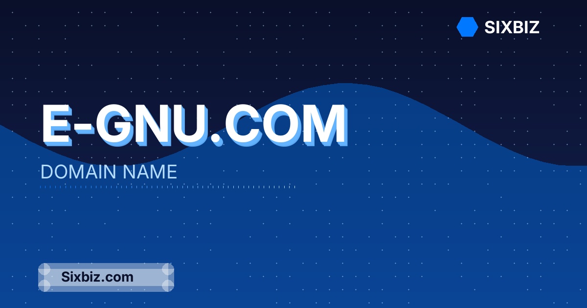 e-gnu.com - Premium Domain Name For Sale