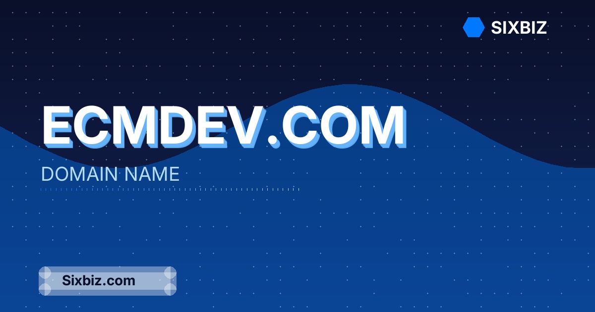 ecmdev.com - Premium Domain Name For Sale