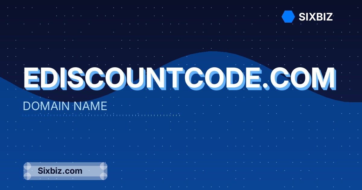 ediscountcode.com - Premium Domain Name For Sale
