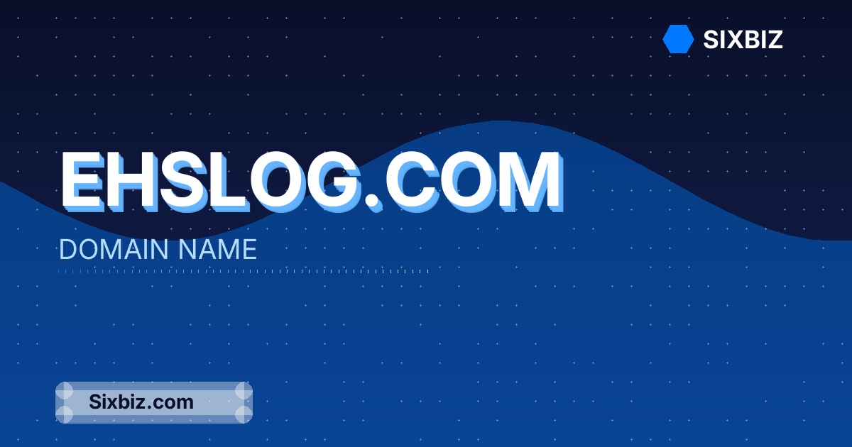 ehslog.com - Premium Domain Name For Sale