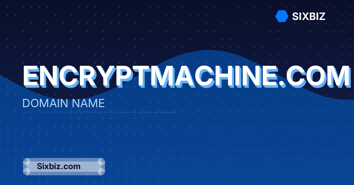 encryptmachine.com - Premium Domain Name For Sale