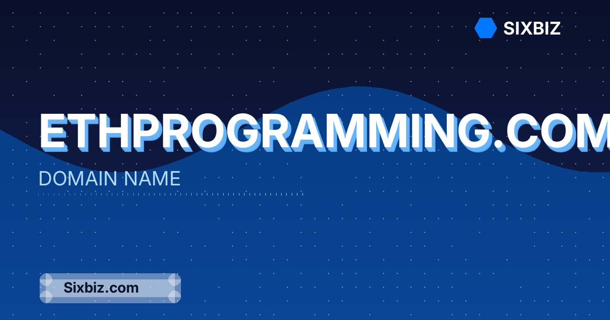 ethprogramming.com - Premium Domain Name For Sale