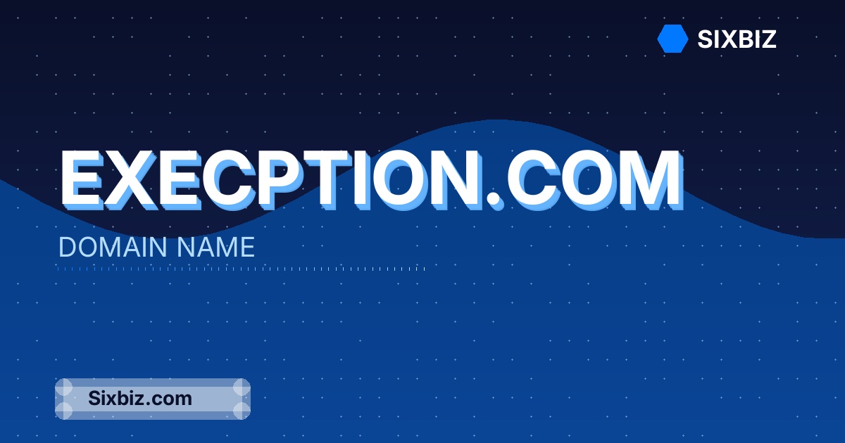 execption.com - Premium Domain Name For Sale