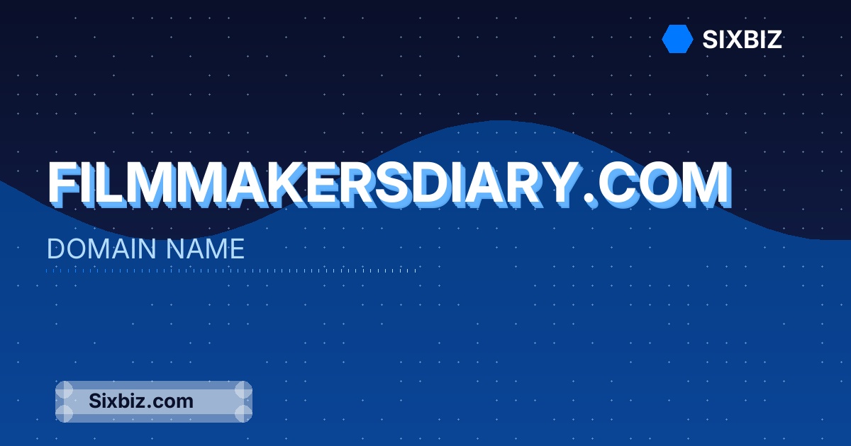 filmmakersdiary.com - Premium Domain Name For Sale