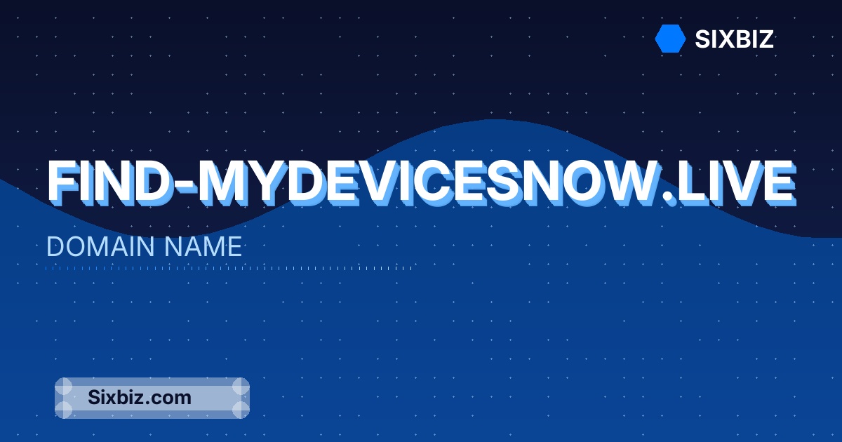find-mydevicesnow.live - Premium Domain Name For Sale