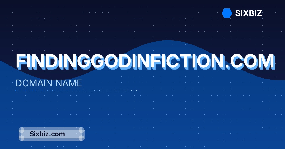 findinggodinfiction.com - Premium Domain Name For Sale