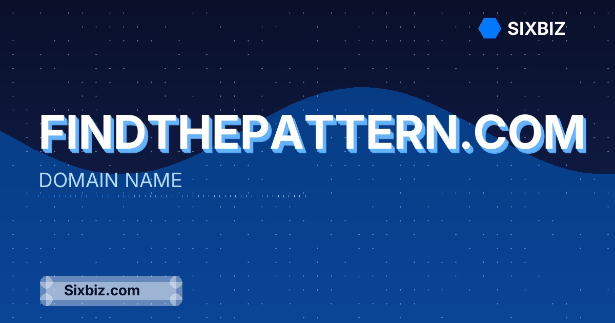 findthepattern.com - Premium Domain Name For Sale