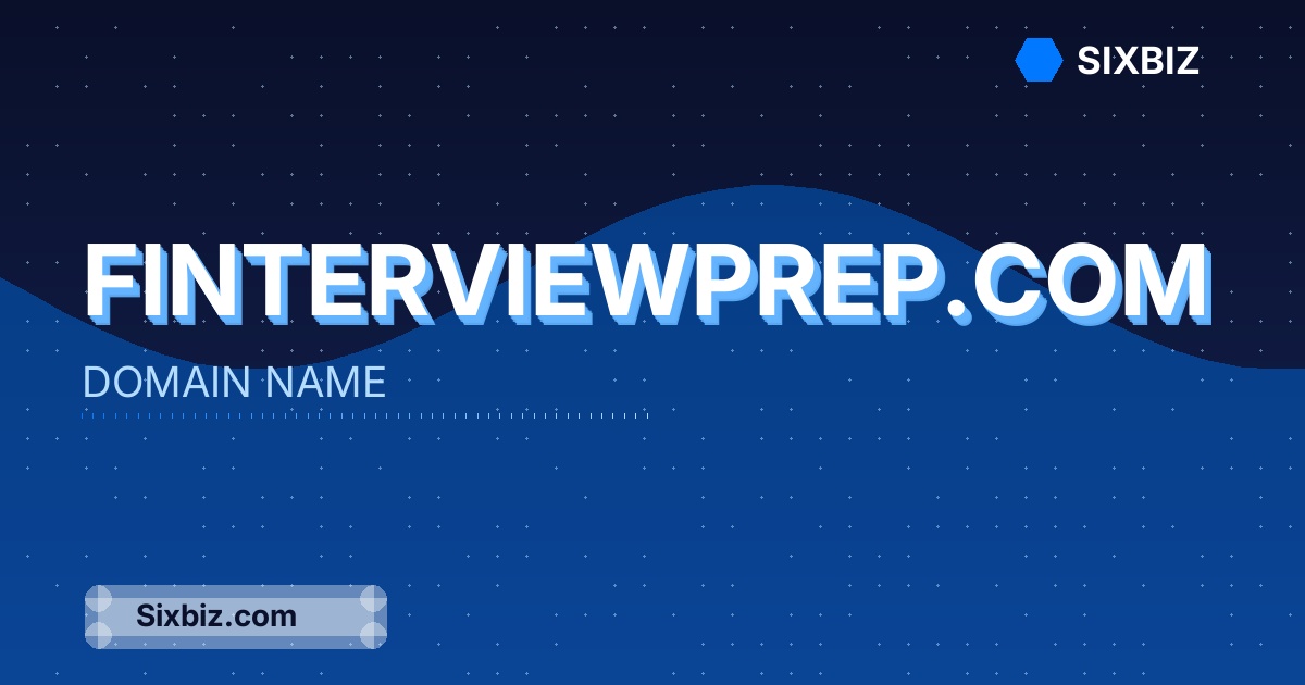 finterviewprep.com - Premium Domain Name For Sale