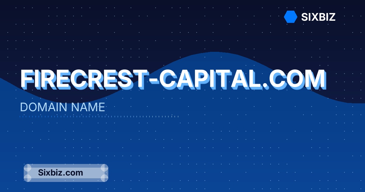 firecrest-capital.com - Premium Domain Name For Sale