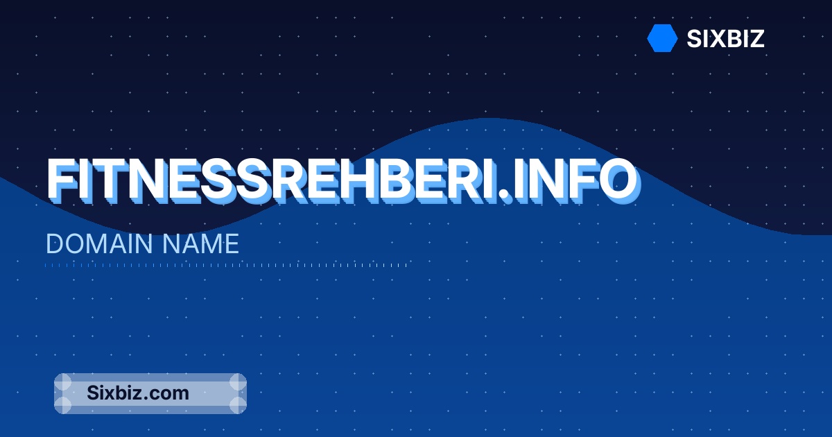 fitnessrehberi.info - Premium Domain Name For Sale