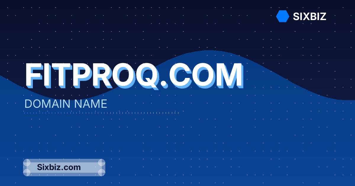 fitproq.com - Premium Domain Name For Sale
