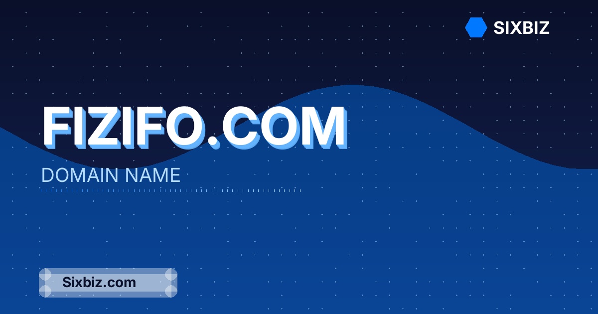 fizifo.com - Premium Domain Name For Sale