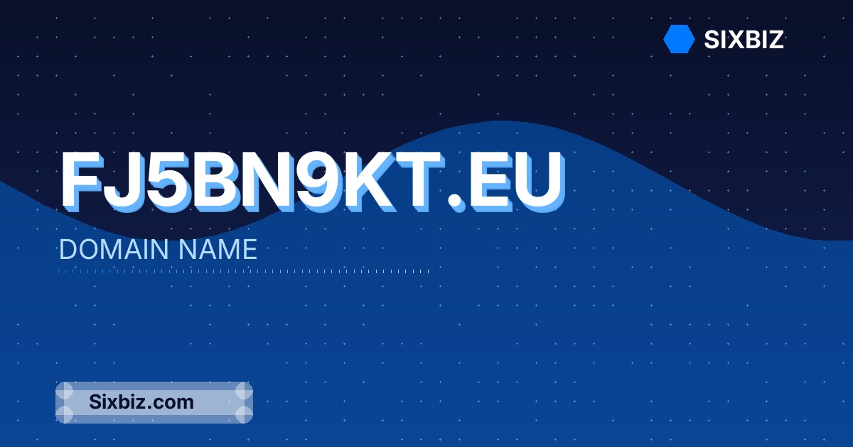 fj5bn9kt.eu - Premium Domain Name For Sale
