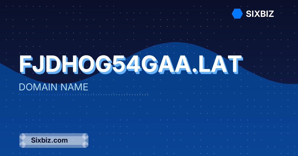 fjdhog54gaa.lat - Premium Domain Name For Sale