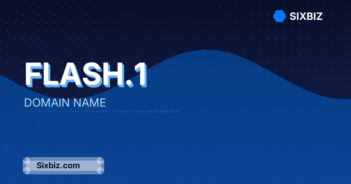 flash.1 - Premium Domain Name For Sale