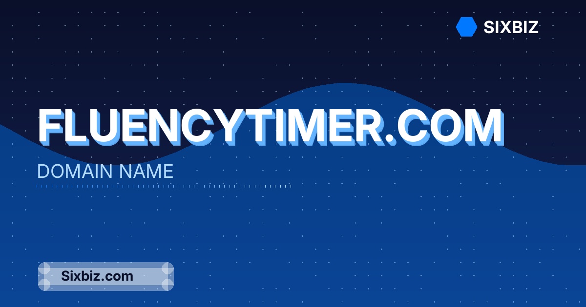fluencytimer.com - Premium Domain Name For Sale