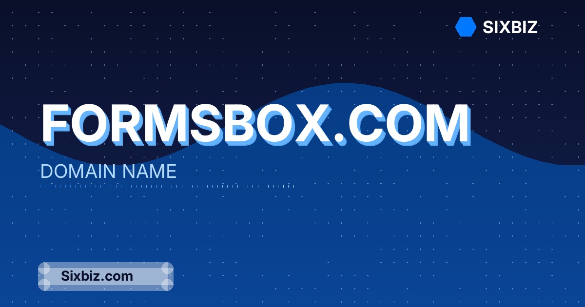 formsbox.com - Premium Domain Name For Sale