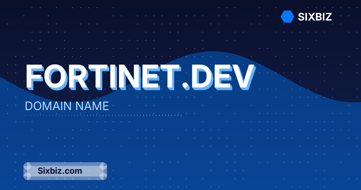fortinet.dev - Premium Domain Name For Sale