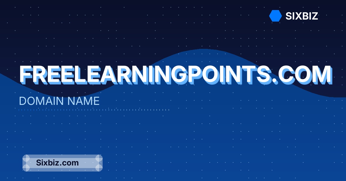 freelearningpoints.com - Premium Domain Name For Sale