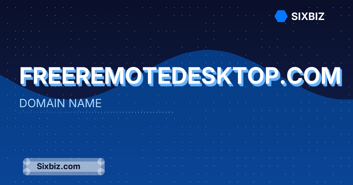 freeremotedesktop.com - Premium Domain Name For Sale