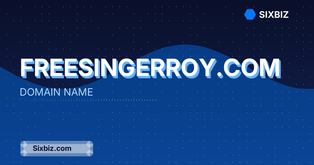 freesingerroy.com - Premium Domain Name For Sale