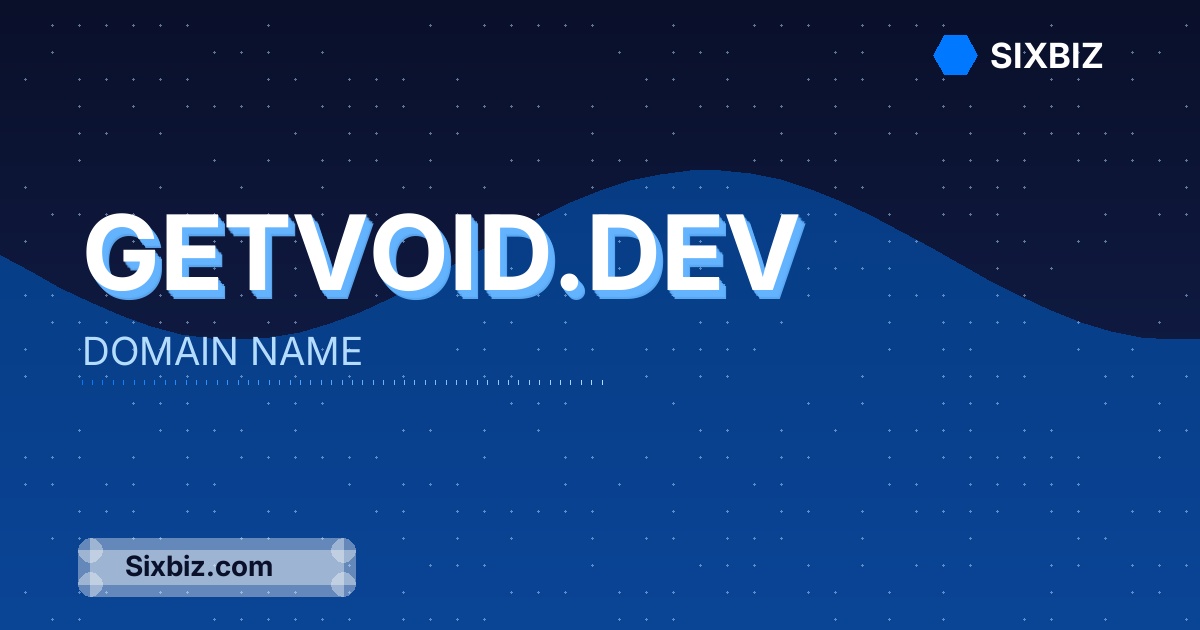 getvoid.dev - Premium Domain Name For Sale