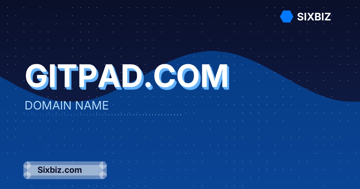 gitpad.com - Premium Domain Name For Sale