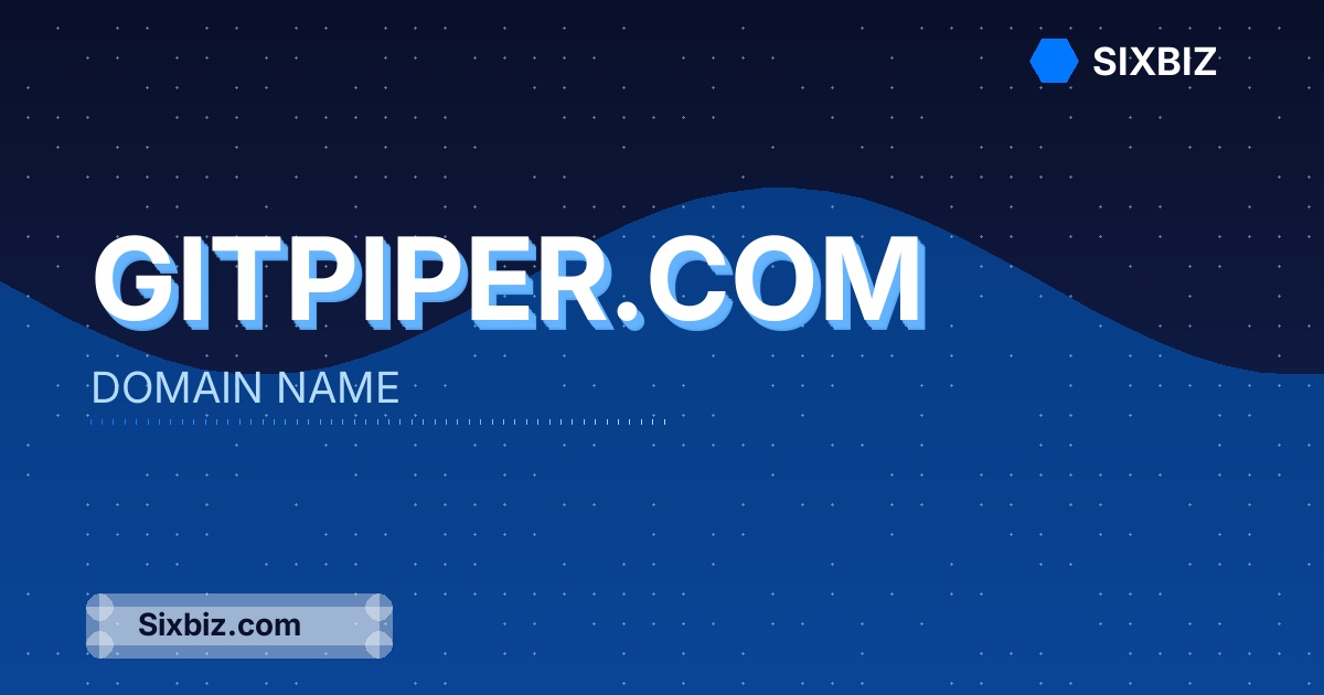 gitpiper.com - Premium Domain Name For Sale