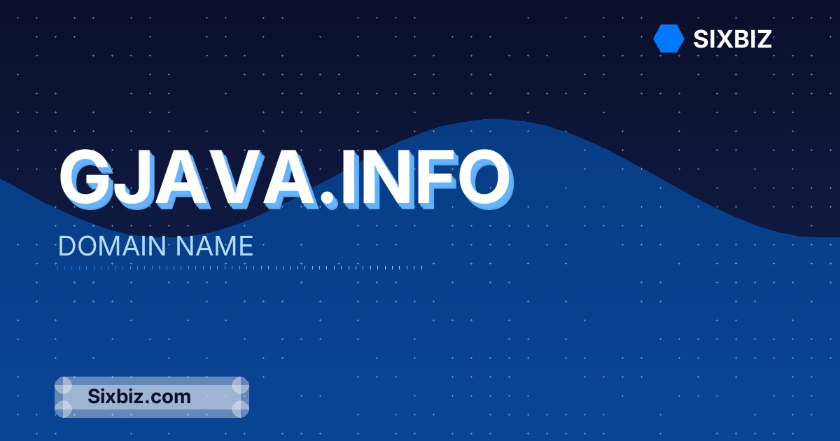 gjava.info - Premium Domain Name For Sale