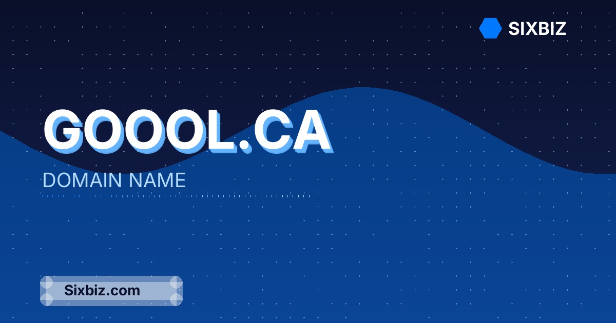 goool.ca - Premium Domain Name For Sale