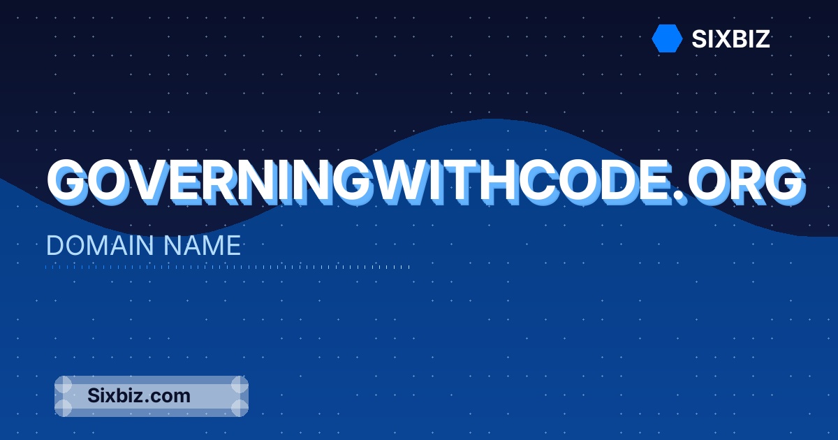 governingwithcode.org - Premium Domain Name For Sale