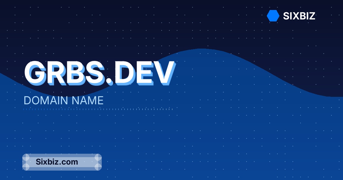 grbs.dev - Premium Domain Name For Sale