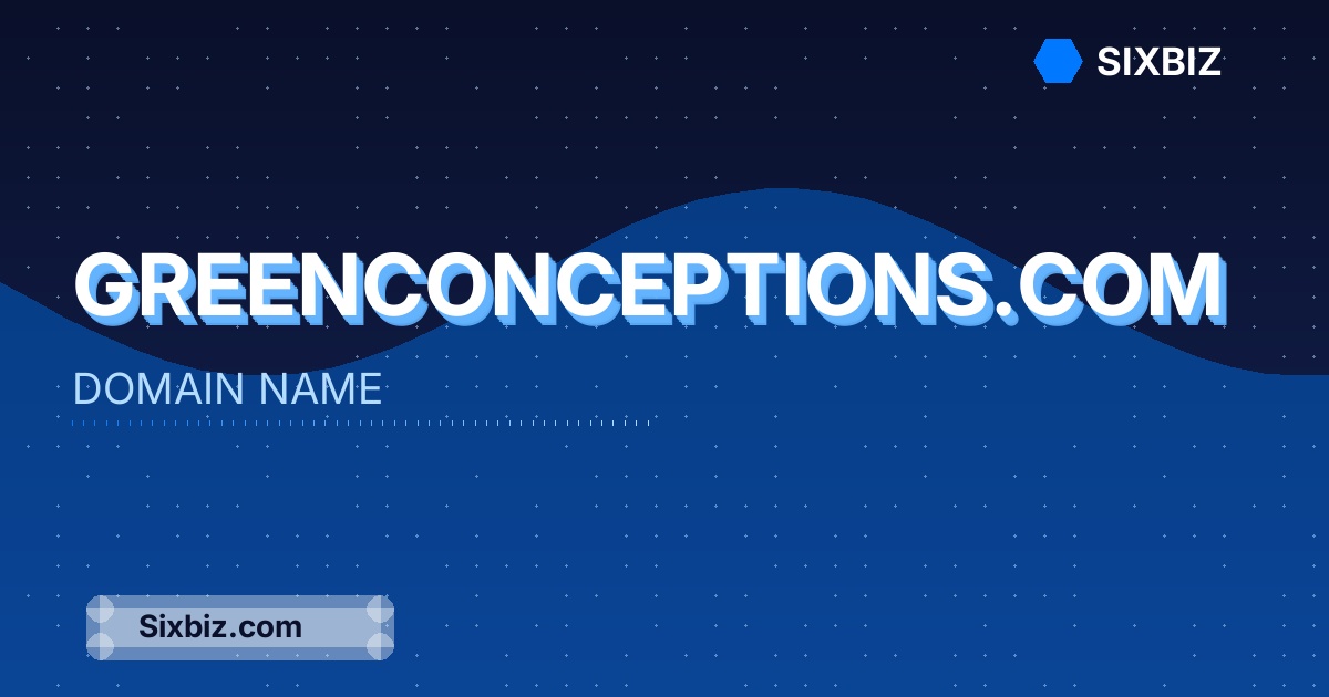 greenconceptions.com - Premium Domain Name For Sale