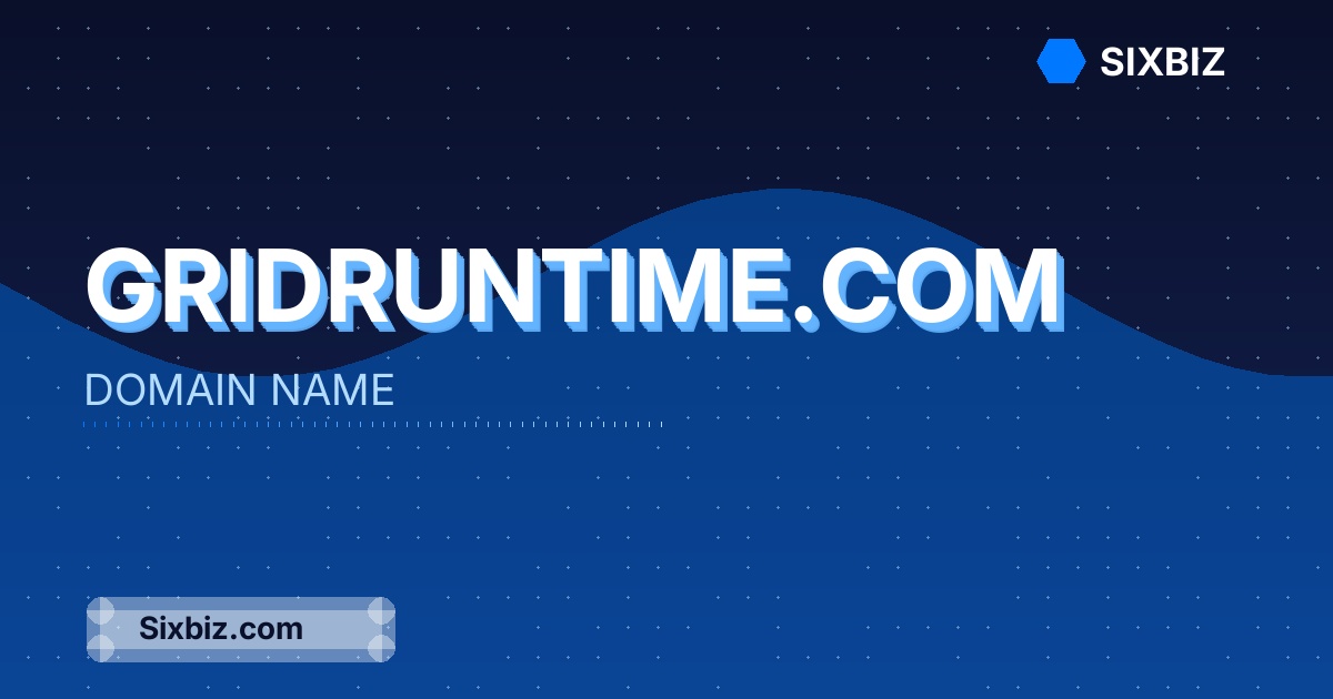 gridruntime.com - Premium Domain Name For Sale