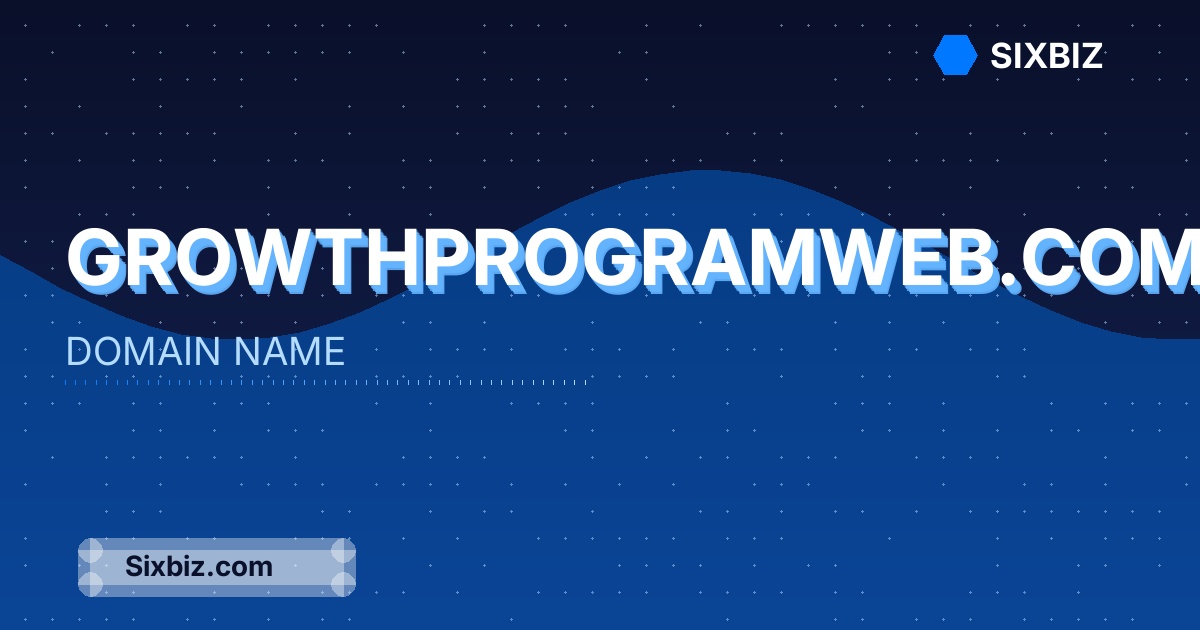 growthprogramweb.com - Premium Domain Name For Sale