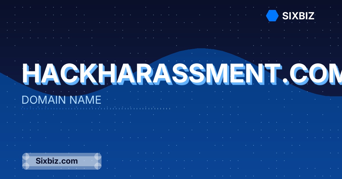 hackharassment.com - Premium Domain Name For Sale