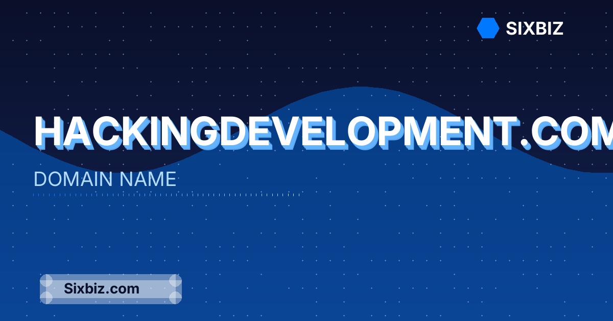 hackingdevelopment.com - Premium Domain Name For Sale