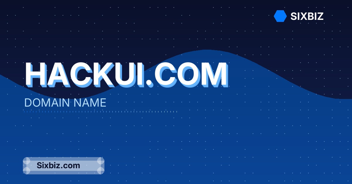 hackui.com - Premium Domain Name For Sale