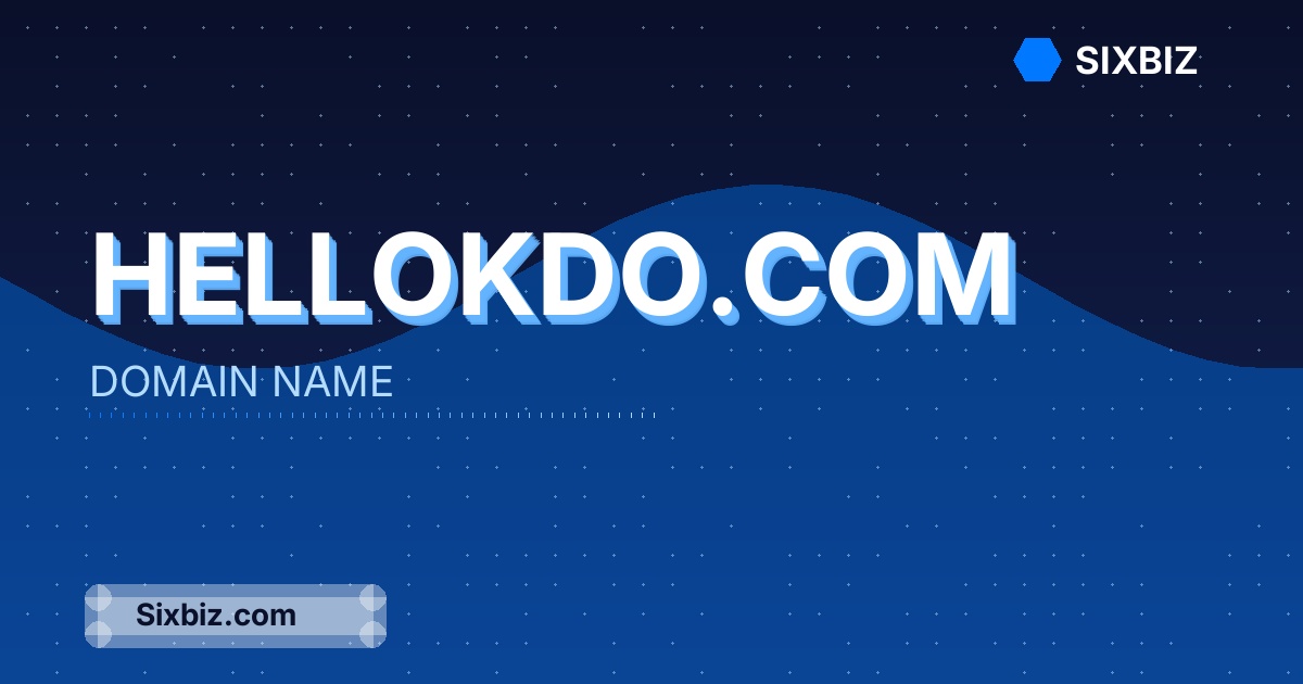 hellokdo.com - Premium Domain Name For Sale