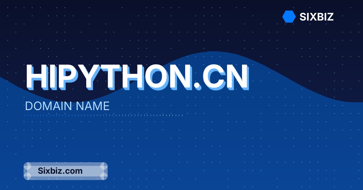 hipython.cn - Premium Domain Name For Sale